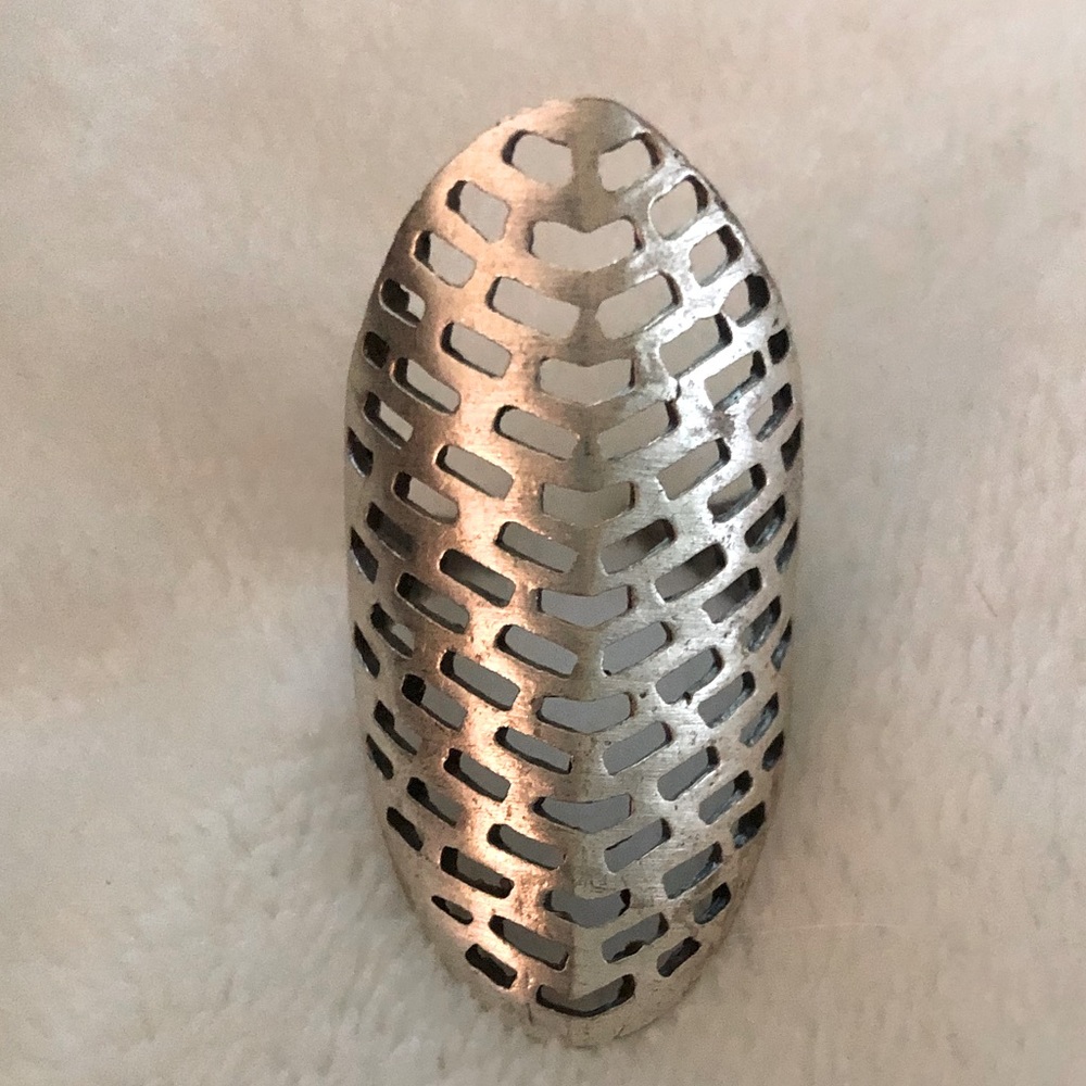 Cool Deco Silver Ring
